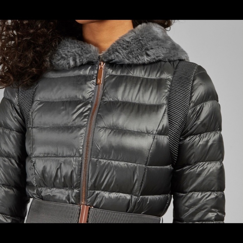 Ted Baker down jacket w rose gold details sz XS.